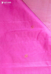 Yavetha Signature Seven Handloom Pink Bangalore Pure Silk Cotton Saree - Seven Sarees - Saree - Seven Sarees