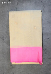 Yelisha Signature Seven Handloom Off White Bangalore Pure Silk Cotton Saree - Seven Sarees - Saree - Seven Sarees