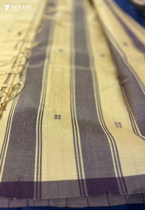 Ziya Signature Seven Handloom Mustard Bangalore Pure Cotton Saree - Seven Sarees - Saree - Seven Sarees