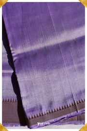 Almelu Mangalagiri Handloom Lavender Silk-Cotton Saree - Seven Sarees - Saree - Seven Sarees
