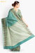 Amala Benaras Green Pure Silk Chiffon Saree | Silk Mark Certified - Seven Sarees - Saree - Seven Sarees