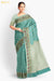 Amala Benaras Green Pure Silk Chiffon Saree | Silk Mark Certified - Seven Sarees - Saree - Seven Sarees