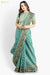 Amala Benaras Green Pure Silk Chiffon Saree | Silk Mark Certified - Seven Sarees - Saree - Seven Sarees