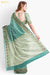 Amala Benaras Green Pure Silk Chiffon Saree | Silk Mark Certified - Seven Sarees - Saree - Seven Sarees