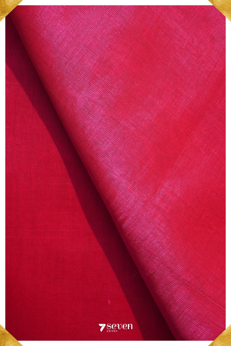 Apraudha Mangalagiri Handloom Yellow Silk-Cotton Saree - Seven Sarees - Saree - Seven Sarees