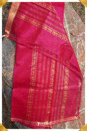 Apraudha Mangalagiri Handloom Yellow Silk-Cotton Saree - Seven Sarees - Saree - Seven Sarees