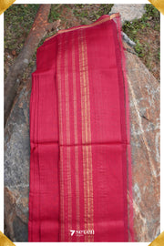Apraudha Mangalagiri Handloom Yellow Silk-Cotton Saree - Seven Sarees - Saree - Seven Sarees