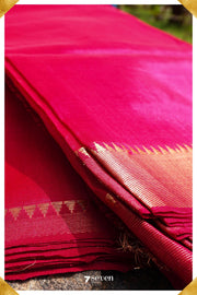 Apraudha Mangalagiri Handloom Yellow Silk-Cotton Saree - Seven Sarees - Saree - Seven Sarees