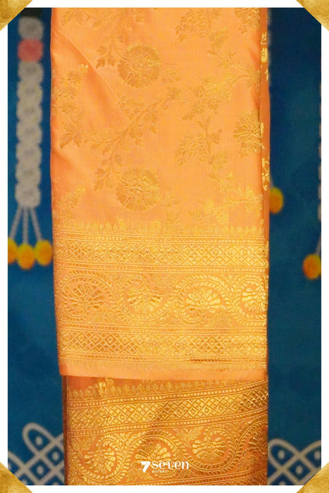 Assi Benares Pink Pure Silk Handloom Saree|Silk Mark Certified - Seven Sarees - Saree - Seven Sarees