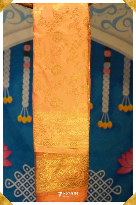 Assi Benares Pink Pure Silk Handloom Saree|Silk Mark Certified - Seven Sarees - Saree - Seven Sarees