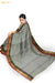 Athiral Madurai Grey Pure Cotton Saree - Seven Sarees - Saree - Seven Sarees