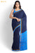 Damini Madurai Navy Blue Pure Cotton Sungudi Saree - Seven Sarees - Saree - Seven Sarees