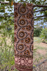 Devaganneru Hand Block Kalamkari 100% Soft Cotton saree - Seven Sarees - Saree - Seven Sarees