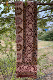 Devaganneru Hand Block Kalamkari 100% Soft Cotton saree - Seven Sarees - Saree - Seven Sarees