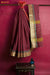 Kaanthal Madurai Brown Pure Cotton Saree - Seven Sarees - Saree - Seven Sarees