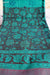 Kanakapuram Hand Block Kalamkari 100% Soft Cotton Bottle Green Saree (Handloom) - Seven Sarees - Saree - Seven Sarees