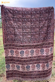 Kusuma Hand Block Kalamkari 100% Soft Cotton saree - Seven Sarees - Saree - Seven Sarees