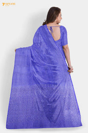 Lavender Chattisgarh Purple Pure Tussar Silk Saree | Silk Mark Certified - Seven Sarees - Saree - Seven Sarees