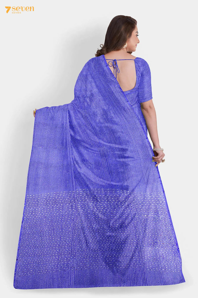 Lavender Chattisgarh Purple Pure Tussar Silk Saree | Silk Mark Certified - Seven Sarees - Saree - Seven Sarees