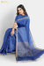 Magnolia Chattisgarh Blue Pure Tussar Silk Saree | Silk Mark Certified - Seven Sarees - Saree - Seven Sarees