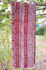 Malle Puvvu Hand Block Kalamkari 100% Soft Cotton saree - Seven Sarees - Saree - Seven Sarees