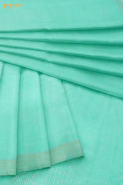 Marguerita Chattisgarh Turquoise Pure Tussar Silk Saree | Silk Mark Certified - Seven Sarees - Saree - Seven Sarees