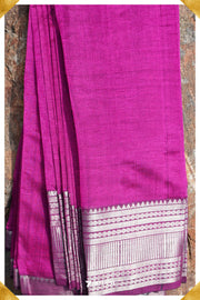 Maya Mangalagiri Handloom Pink Silk-Cotton Saree - Seven Sarees - Saree - Seven Sarees