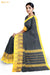 Mayilaatam Madurai Black Pure Cotton Saree - Seven Sarees - Saree - Seven Sarees