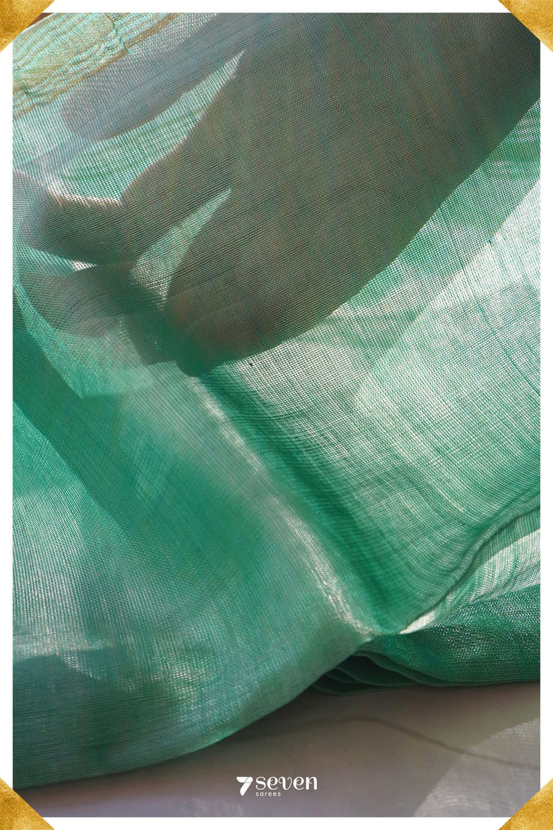 Mythili Mangalagiri Handloom Gold Silk-Cotton Saree - Seven Sarees - Saree - Seven Sarees