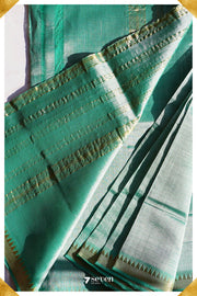 Mythili Mangalagiri Handloom Gold Silk-Cotton Saree - Seven Sarees - Saree - Seven Sarees