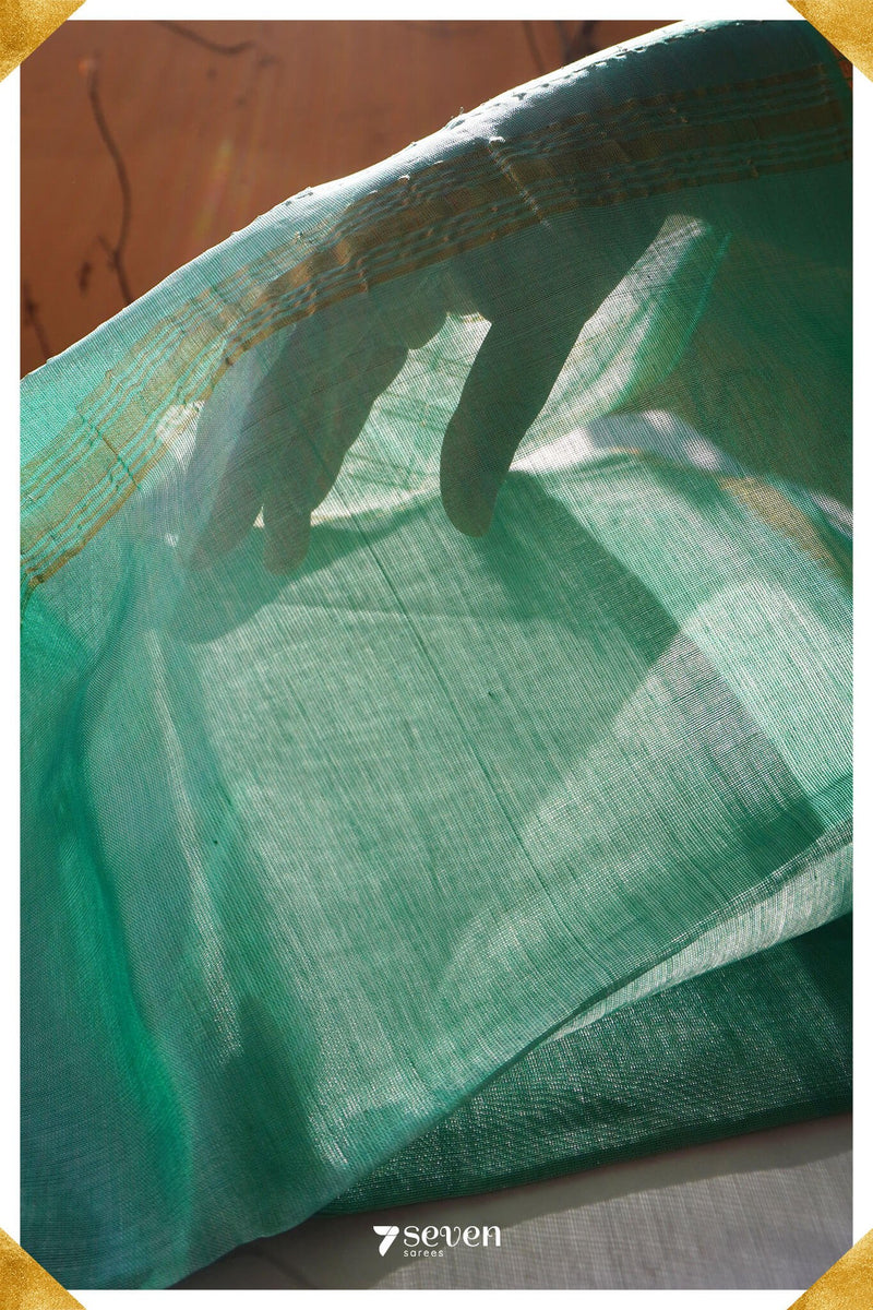 Mythili Mangalagiri Handloom Gold Silk-Cotton Saree - Seven Sarees - Saree - Seven Sarees