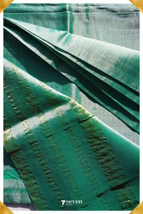 Mythili Mangalagiri Handloom Gold Silk-Cotton Saree - Seven Sarees - Saree - Seven Sarees
