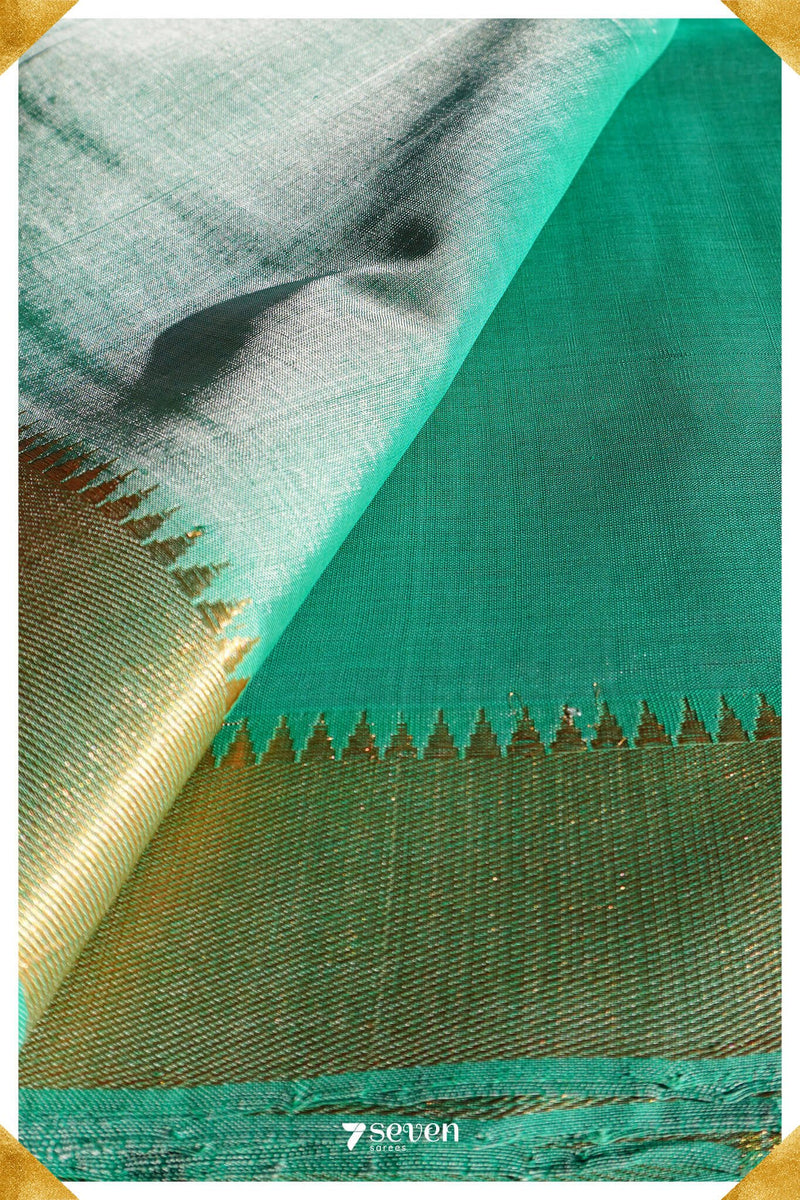 Mythili Mangalagiri Handloom Gold Silk-Cotton Saree - Seven Sarees - Saree - Seven Sarees