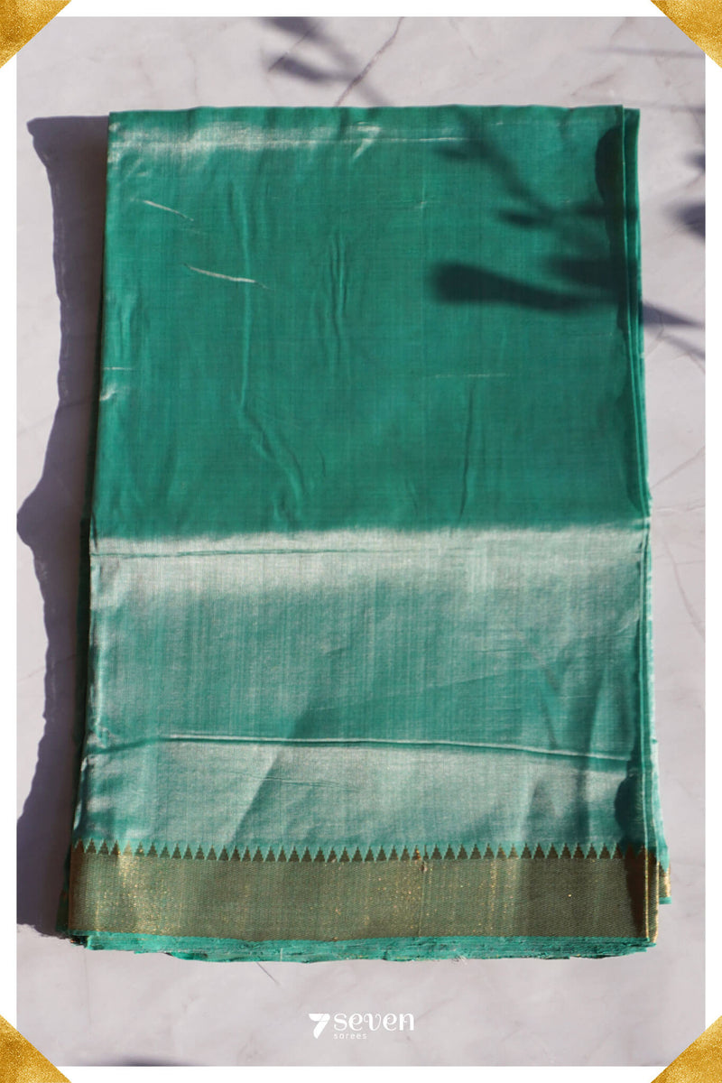Mythili Mangalagiri Handloom Gold Silk-Cotton Saree - Seven Sarees - Saree - Seven Sarees