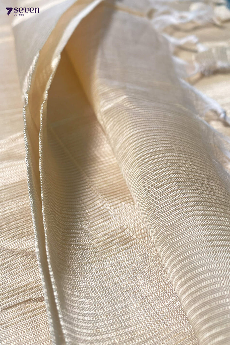 Neha Mangalagiri Handloom Sandal Silk Cotton Saree - Seven Sarees - Saree - Seven Sarees