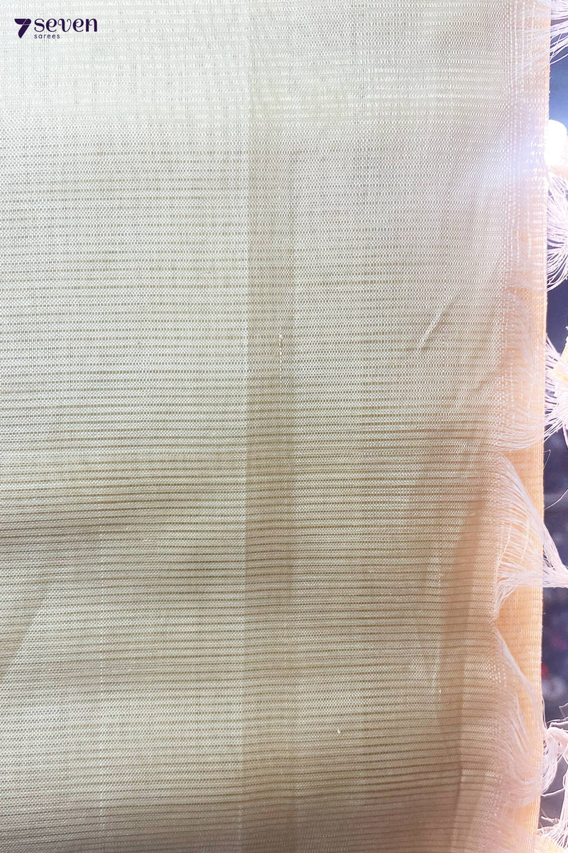 Neha Mangalagiri Handloom Sandal Silk Cotton Saree - Seven Sarees - Saree - Seven Sarees