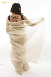 Neha Mangalagiri Handloom Sandal Silk Cotton Saree - Seven Sarees - Saree - Seven Sarees