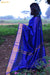Nilamati Blue Mangalaliri Handloom Pure Silk Cotton saree - Seven Sarees - Saree - Seven Sarees