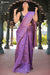 One in a million Chattisgarh Purple Pure Tussar Silk Sequin Saree | Silk Mark Certified - Seven Sarees - Saree - Seven Sarees