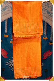 One in a million Chattisgarh Yellow Pure Tussar Silk Saree|Silk Mark Certified - Seven Sarees - Seven Sarees