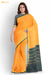 Padmini Madurai Yellow Pure Cotton Sungudi Saree - Seven Sarees - Saree - Seven Sarees