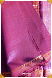 Parthavi Mangalagiri Handloom Pink/Red Pure Silk-Cotton Saree - Seven Sarees - Saree - Seven Sarees