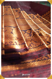 Pooja Mangalagiri Handloom Red/Green Pure Silk-Cotton Saree - Seven Sarees - Saree - Seven Sarees