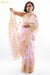 Pretty Poses Benares Pink Organza Festive Saree - Seven Sarees - Seven Sarees