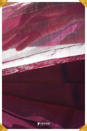 Raji Mangalagiri Handloom Violet/Purple Silk-Cotton Saree - Seven Sarees - Saree - Seven Sarees