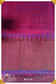 Raji Mangalagiri Handloom Violet/Purple Silk-Cotton Saree - Seven Sarees - Saree - Seven Sarees