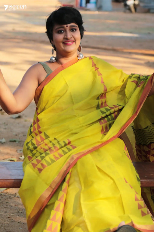 Rama Madurai Green Pure Cotton Saree - Seven Sarees - Saree - Seven Sarees
