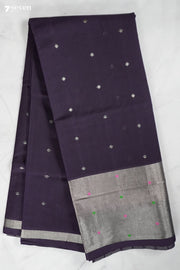 Rangoli Handloom Venkatagiri 100% Cotton Cocoa Brown Saree - Seven Sarees - Seven Sarees