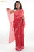 Red Romance Lucknow Red Original Handmade Chikankari Pure Kota Cotton Saree - Seven Sarees - Saree - Seven Sarees