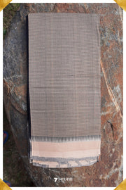Saradha Mangalagiri Handloom Black/Cream Pure Cotton Saree - Seven Sarees - Saree - Seven Sarees